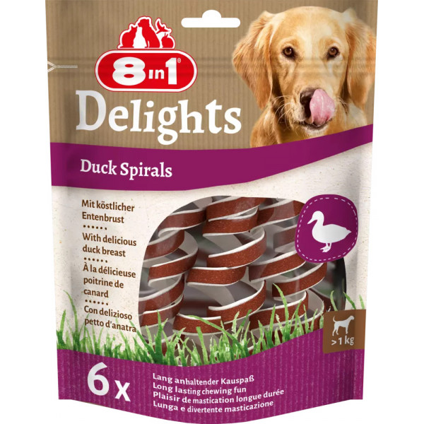 8in1 Delights Smart Duck Spirals | Köpek Atıştırmalık Ödül Maması